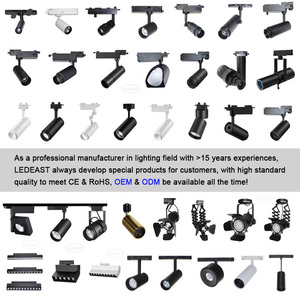 LEDEAST TL3017 7W <span class=keywords><strong>24</strong></span> Degrés Projecteurs sur Rail Orientables Contrôle Intelligent Gradation Dali Luminosité et CCT Éclairage sur Rail Anti-Éblouissement - Product Image 6