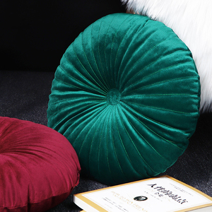 Nordic Ins Style Velvet Pumpkin <strong>Round</strong> <strong>Cushion</strong> - Product Image 2