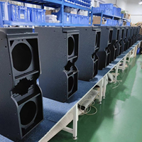 Système audio DSZ à large bande passante, double haut-parleur de 15 pouces, 800 W, pour scène extérieure et performance intérieure