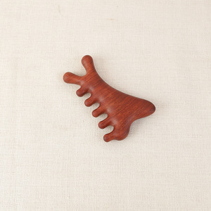 Nuevo peine de masaje de cuero cabelludo con cabeza de madera de sándalo pequeño personalizado, peines con logotipo personalizado para el cabello - Product Image 2
