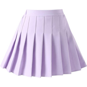 Jupes plissées mini pour filles en gros, tenues décontractées quotidiennes pour l'école, styles à carreaux/unis de haute qualité - Product Image 3