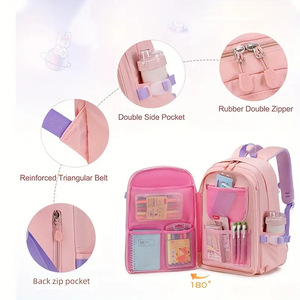 Cô Gái Ba Lô Set, 3Pcs Trẻ Em Ba Lô Cho Các Cô Gái, Dễ Thương Trường Ba Lô Trẻ Em Tuổi Teen Trung Túi Đi Học Với Hộp Ăn Trưa Trường Hợp Bút Chì - Product Image 3