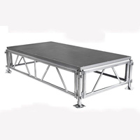 La structure en alliage d'aluminium durable crée une scène de spectacle multi-niveaux