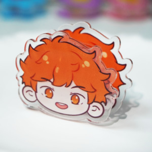 Cheap Wholesale Customized Logo Cute Transparent Cartoon Anime Acrylic Paper Clip Stationery Plastic Crafts