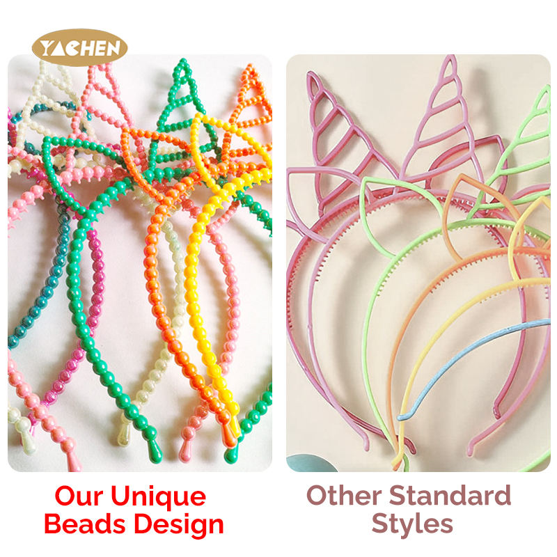 YACHEN Girls Plastic Unicorn Party Hair Accessories Unicorn Birthday Headbands Decoration for Birthday Cosplay Party Supplies