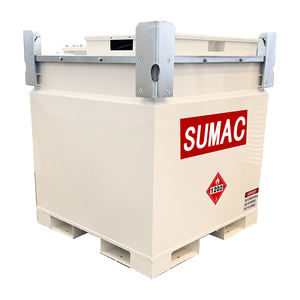 מיכל SUMAC IBC 1000 ליטר/2000 ליטר, דופן כפולה, פלדת פחמן, מיכל דלק, אחריות 5 שנים - אחסון כימי עצמאי לנוזלים מסוכנים - Product Image 3
