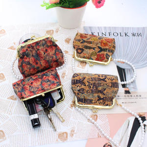 Grosir Dompet Gabus Dompet untuk Wanita Ramah Lingkungan Mewah Kecil Ganti Tangan Gabus Dompet Koin dengan Rantai Kustom Logo Cluth - Product Image 6