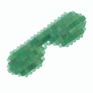 Beauty Promotional Present Handmade Cooling Eye Cover Wholesale Mini Aventurine Jade Crystal Eye Mask to Reduce Eye Swelling - Product Image 4