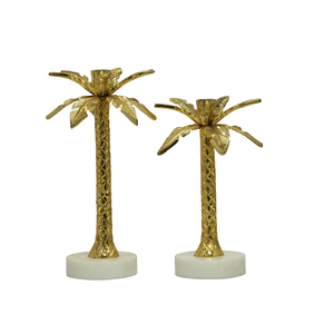 Candélabres de table ensemble de deux bougeoirs en métal événement fête mariage et décoration de noël bougeoir - Product Image 1