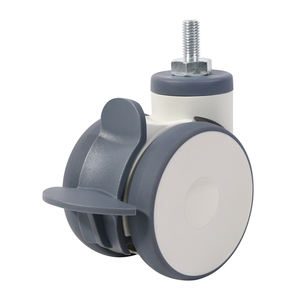 Hot Sale 3 Zoll 4 Zoll 5 Zoll Medical Caster PA Tpr Alle Kunststoff-Dreh platte Icu Double Caster Wheel With Brake - Product Image 4