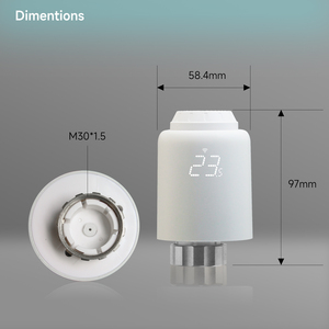 Válvula Termostática Inteligente para Radiador Beok <span class=keywords><strong>TRV</strong></span>-601 Zigbee, Válvula Termostática Programable con Control por Aplicación y Voz para Calefacción del Hogar - Product Image 4