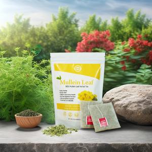 Chinaherbs - Extracto de Hoja de Gordolobo Seca 100% Orgánico, Té Natural para el Apoyo y la Limpieza Pulmonar para Fumadores, Certificado - Product Image 1
