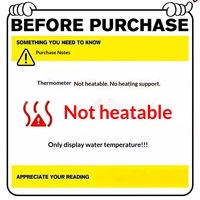 Thermomètre de douche universel en ABS, utilisation domestique, anti-brûlure, affichage numérique intelligent, jauge de température LED pour enfants et femmes enceintes