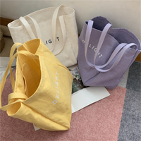 Sac fourre-tout en toile écologique personnalisé avec logo imprimé, grande capacité, réutilisable, couleur unie, en coton biologique, pour le shopping