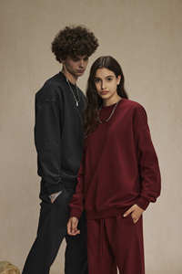 <span class=keywords><strong>Felpa</strong></span> Unisex Personalizzata di Lusso Stile Streetwear con Ricamo in French Terry di Alta Qualità Girocollo da Uomo Senza Marchio <span class=keywords><strong>Rosa</strong></span> - Product Image 3