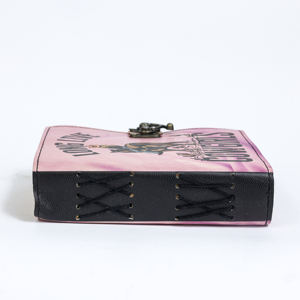 Carnet en cuir rétro fait main avec bordure effet vieilli, pour journal intime ou articles en papier, relié en cuir - Product Image 4