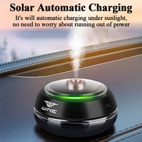Diffuseur d'Arômes de Luxe pour Voiture à Recharge Solaire, Diffuseur Intelligent avec Démarrage et Arrêt Automatiques pour Huiles Essentielles