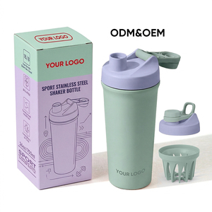 <span class=keywords><strong>Shaker</strong></span> Cup 600ml Double Paroi Isolé Sous Vide En Acier Inoxydable Fitness Protein <span class=keywords><strong>Shaker</strong></span> - Product Image 1