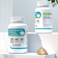 Capsules de multivitamines en micropellets de marque privée YTBIO, fondation nutritive professionnelle pour le bien-être quotidien, OEM