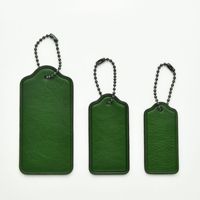 Gantungan Kunci Kulit PU Logo Kustom, Liontin Tas dari Paduan Seng, Cincin Kunci Kosong, Hadiah Promosi Grosir