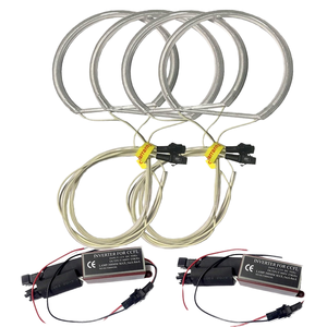4 Anneaux/set 131mm 146mm <span class=keywords><strong>CCFL</strong></span> Halo Ring <span class=keywords><strong>Angel</strong></span> <span class=keywords><strong>Eyes</strong></span> Kit 12V Blanc pour BMW 3 5 7 Series E36 <span class=keywords><strong>E46</strong></span> E39 E38 Car Headlight Halo Lights - Product Image 1
