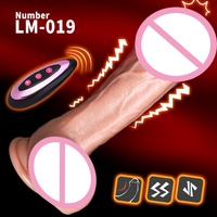 Dildo en silicone rétractable, chauffant et vibrant automatiquement, texture réaliste et douce, étanche et rechargeable, jouet sexuel féminin