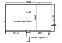 Yeni 32 İnç Şeffaf Kapasitif LED Film İnteraktif Tablet USB Parmak Dokunmatik Ekran Nano Su Geçirmez Folyo Film Seri