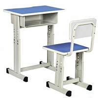 Meubles de classe ergonomiques, ensemble de bureau et chaise réglables pour étudiants, bureau et chaise d'école avec tiroir