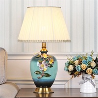 Lampe de Table LED moderne en céramique et émail, design moderne, luminaire décoratif d'intérieur, idéal pour un bureau, une chambre d'hôtel