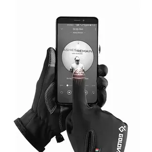 Top Qualité mode coupe-vent imperméable chaud hiver vélo gants de moto gants antidérapants hiver Personnaliser Logo En Gros - Product Image 2