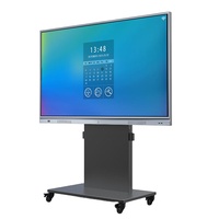 65 zoll Freistehende Beweglichen Mit Räder Lehrmittel Elektronische Touch Screen Monitor Tv Für Schule Klassenzimmer