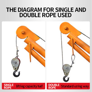 מפעל מכירה 1000 ק "ג 2000 ק" ג בנייה מכונות רצפה ניידת חנות ידנית מנוף ציוד - Product Image 4