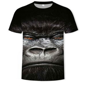 Men's Casual T-<b>Shirt</b> with 3D Digital Printing Short Sleeve Monkey Orangutan Pattern T <b>Shirts</b> - Product Image 3