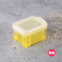 Boîte de rangement de bureau en plastique à compartiments divisés, en PP, format mini, inspirée du design japonais, directement de l'usine