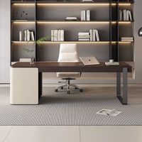 Lampe de bureau italienne minimaliste pour étude à domicile Table d'ordinateur haut de gamme de luxe et design moderne, bureau à tiroirs