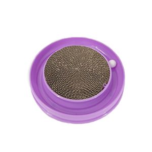 Kustom kucing interaktif Turbo mainan gores kucing menggaruk piring dengan bola - Product Image 4