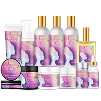 Vente en gros de marque privée sans écaillage Kit de contrôle de bord de maintien fort pour cheveux naturels noirs afro-américains