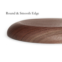 Assiette en bois ronde rustique de luxe personnalisée pour hôtel restaurant sushi nourriture gâteau aux fruits dessert