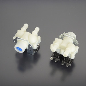 Valve d'entrée de machine à laver à double tête, 220V, électrique, pour pièces de lave-linge entièrement automatiques - Product Image 1