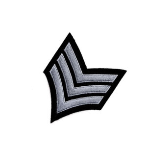 Chevrons de grade brodés sur mesure pour uniformes d'usine, service OEM sur mesure, fabricant de chevrons à vendre - Product Image 4