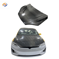 Kit carrosserie capot moteur en fibre de carbone style RZ amélioré pour Tesla Model X, capot moteur, couvercle de coffre avant, pare-chocs 2016-2024