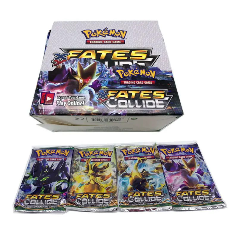 Hot Sale English French Spanish Poke mon Booster Card Box 324 pcs/box Pokemoned Trading Card Playing Poke mon Card