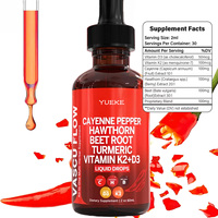 OEM ODM Marque Privée Gouttes de Piment de Cayenne Thermogéniques Stimulant Métabolique Brûleur de Graisse Naturel Liquide Oral Antioxydant Immunitaire