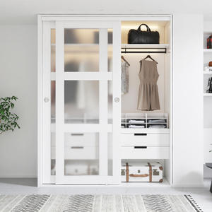 <span class=keywords><strong>Portes</strong></span> <span class=keywords><strong>de</strong></span> <span class=keywords><strong>placard</strong></span> <span class=keywords><strong>coulissantes</strong></span> à double passage en verre trempé dépoli 3 vitres 60x80 pouces avec <span class=keywords><strong>kit</strong></span> <span class=keywords><strong>de</strong></span> quincaillerie d'installation - Product Image 1
