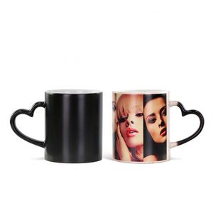 Tazas Mágicas Personalizadas de 11 oz con Asa de Color Mixto para Sublimación - Taza de Cerámica de Color Mixto - Product Image 3