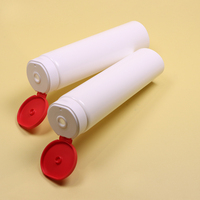 Tube en PE écologique, imprimé sur mesure, recyclable, tube souple en plastique PE pour dentifrice, emballage avec bouchon à clapet