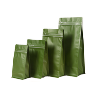 Sacs de café bleu en stock prêt 500ml Sacs de machine de remplissage de café Sacs de café transparents Mate Frost