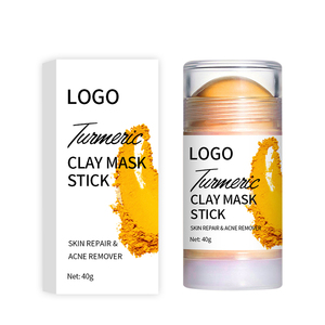 Masque en bâtonnet à l'argile au curcuma, au thé vert, au rétinol et à la vitamine C, marque privée, pour éclaircir et blanchir le visage - Product Image 1