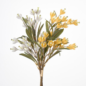 Safari <strong>Sunset</strong> Leucadendron <strong>Flowers</strong> with Flocked Stem Artificial Leucadendron Spray for Home Wedding Decor - Product Image 5