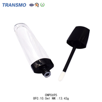 Tube de brillant à lèvres en gros, flacon de 10 ml pour brillant à lèvres, emballage en tube plastique